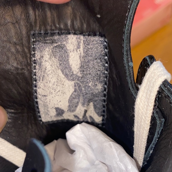 Rick Owens Black Calf Leather high top sneakers size EU 39/US 8.5 women’s - Picture 6 of 8